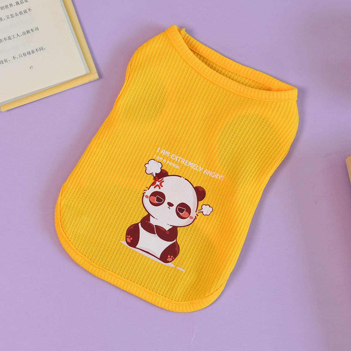 Print Breathable French Bulldog Shirt - Yellow panda / XS - Frenchie Complex Shop