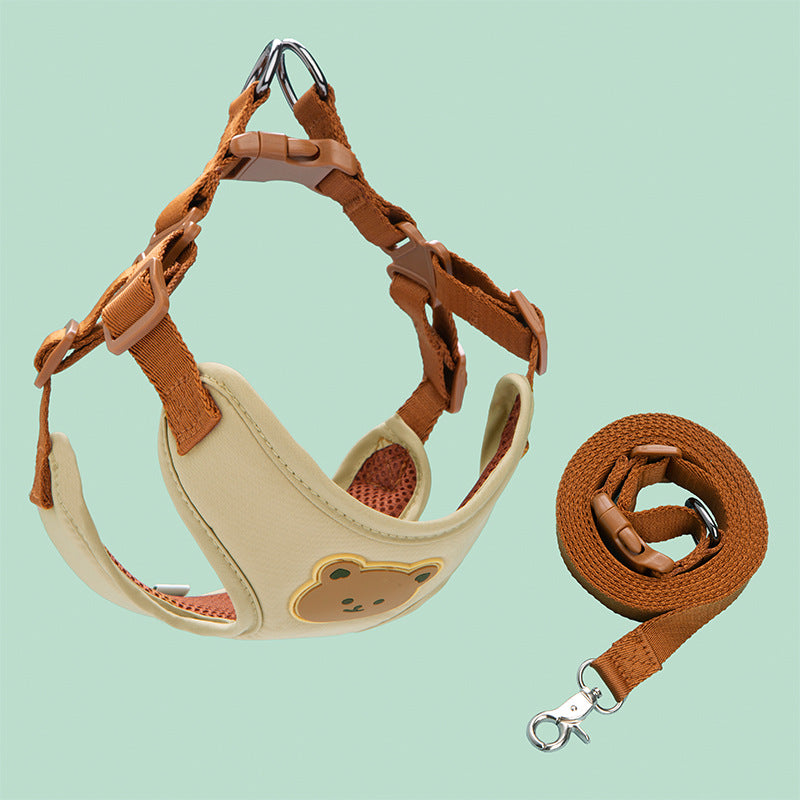 Small And Medium-sized Dogs Go Out To Walk The Dog Rope Pet Strap Traction Pet Chest Strap Dog Rope Teddy Dog Chain