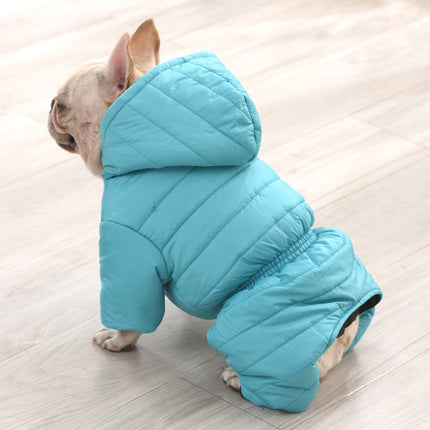 Windproof Snow Frenchie Jacket - Blue / XL - Frenchie Complex Shop