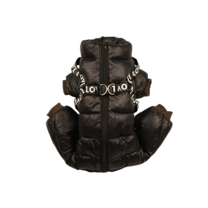 Outdoor Warm French Bulldog Jacket - Black / No. 10 - Frenchie Complex Shop