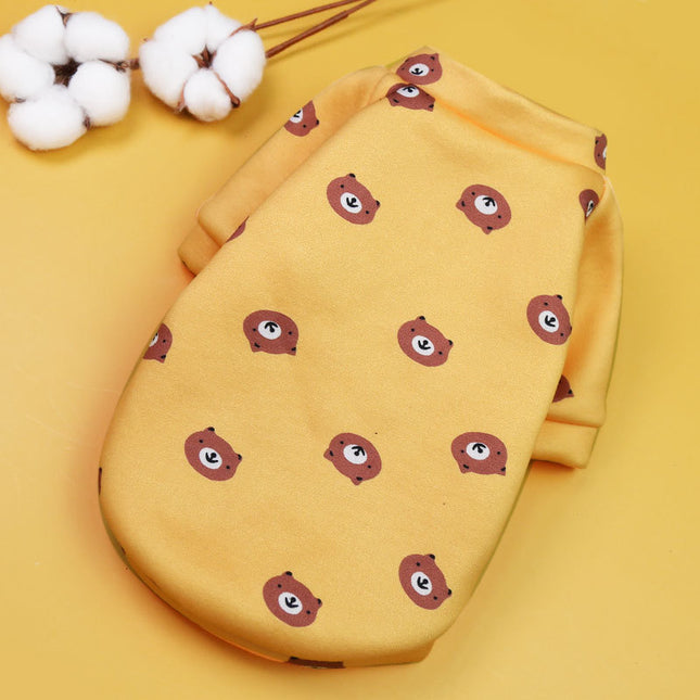 Bear French Bulldog Pajama - XS / Yellow - Frenchie Complex Shop