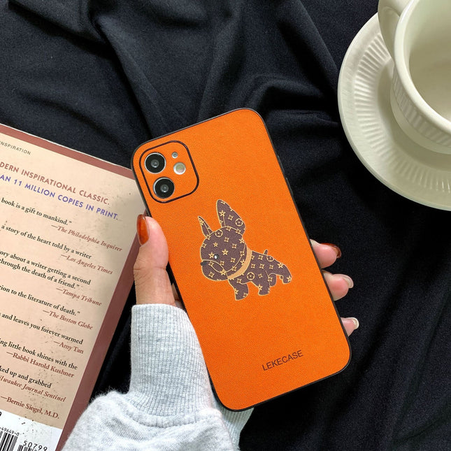 Leather French Bulldog Bulldog Iphone Case - iPhone15promax / One bulldog - Frenchie Complex Shop