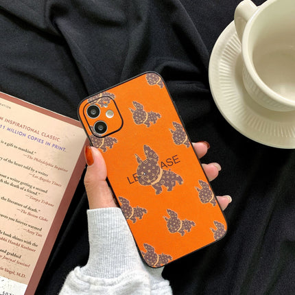 Leather French Bulldog Bulldog Iphone Case - Iphone15pro / Multiple bulldogs - Frenchie Complex Shop