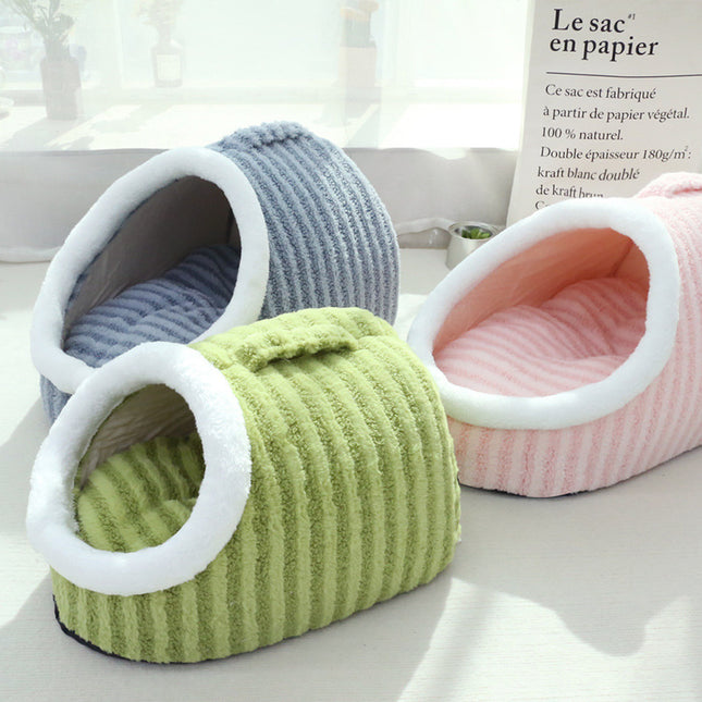 Warm Nest French Bulldog Bed - Pink / S - Frenchie Complex Shop