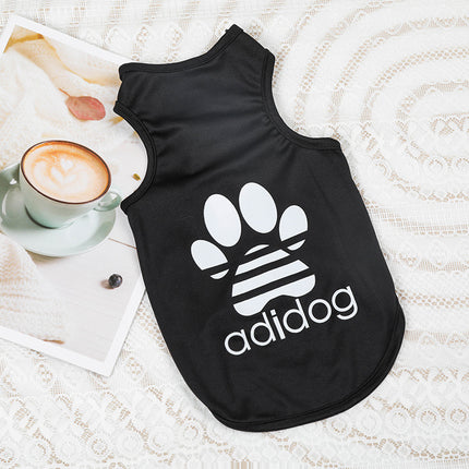 Adidog French Bulldog Shirt Vest - Black / S - Frenchie Complex Shop