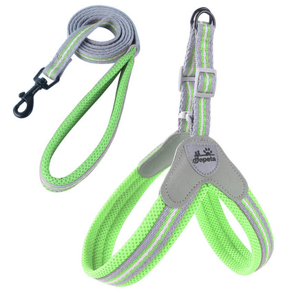 No-Pull Frenchie Harness with Leash - Light green / S - Frenchie Complex Shop