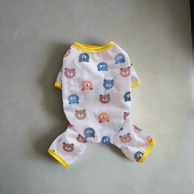 Breathable French Bulldog Pajamas - White / XS - Frenchie Complex Shop