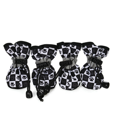 Printed French Bulldog Shoes - Plaid-thin / XXS - Frenchie Complex Shop