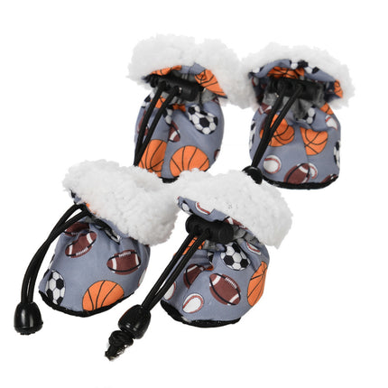 Printed French Bulldog Shoes - Rugby - plush / XXS - Frenchie Complex Shop