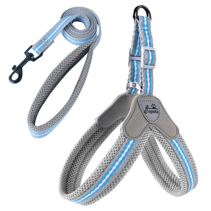 No-Pull Frenchie Harness with Leash - Grey / S - Frenchie Complex Shop