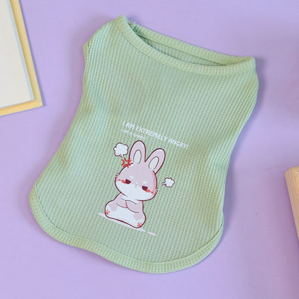 Print Breathable French Bulldog Shirt - Green rabbit / XS - Frenchie Complex Shop