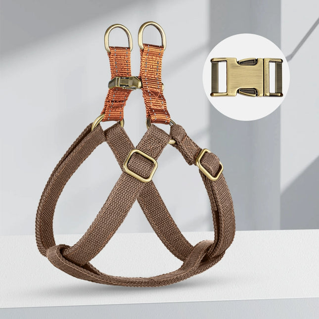 Reflective French Bulldog Harness - Brown / XS - Frenchie Complex Shop