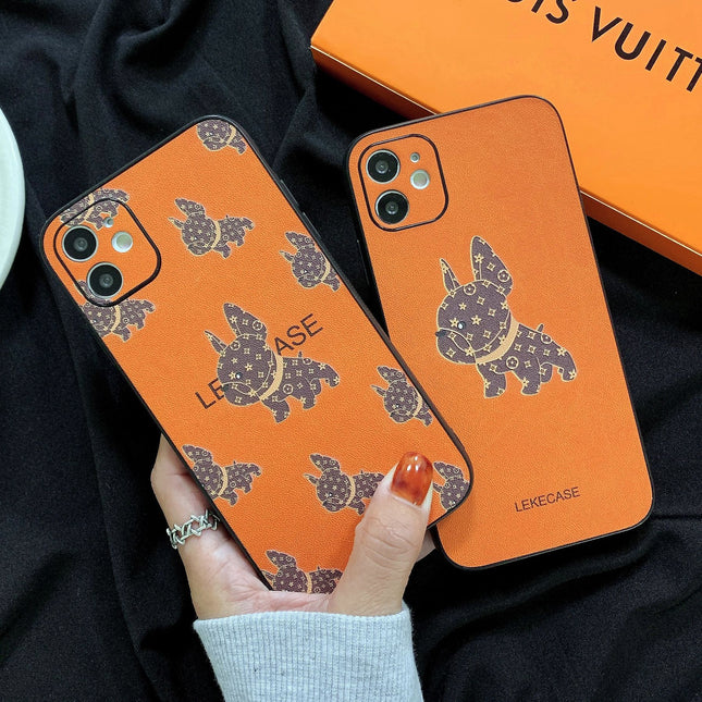 Leather French Bulldog Bulldog Iphone Case - Frenchie Complex Shop