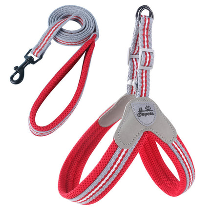 No-Pull Frenchie Harness with Leash - Red / S - Frenchie Complex Shop