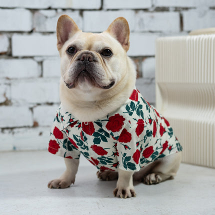 Flower Hawaiian French Bulldog Shirt - Frenchie Complex Shop