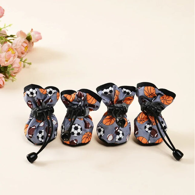 Printed French Bulldog Shoes - Rugby - thin / XXS - Frenchie Complex Shop