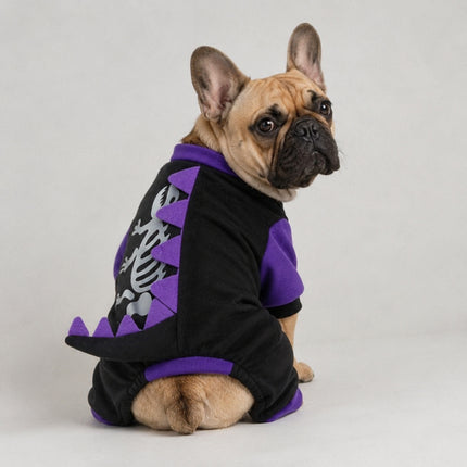 Purple Dinosaur Frenchie Costume