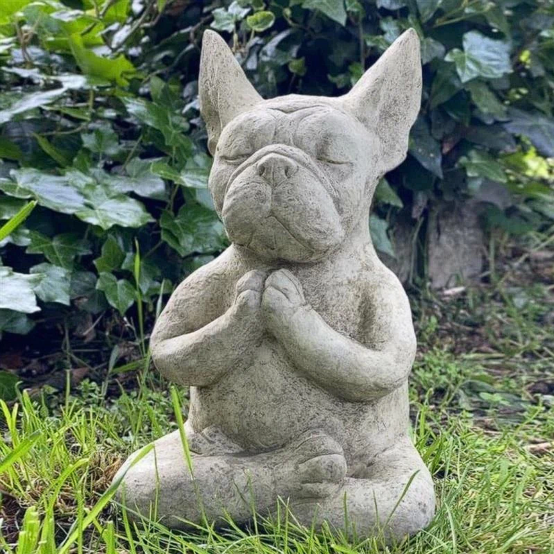 Time For Yoga French Bulldog Statue - Frenchie Complex Shop
