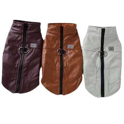 Waterproof French Bulldog Jacket with Harness Rings - Brown / S - Frenchie Complex Shop