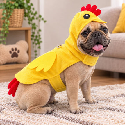 Yellow French Bulldog Chicken Costume