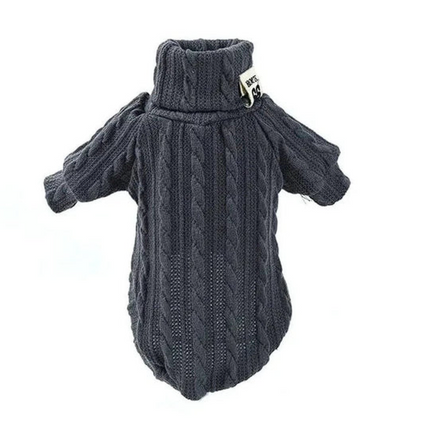 Warm Knitted French Bulldog Sweaters - Gray / XS - Frenchie Complex Shop
