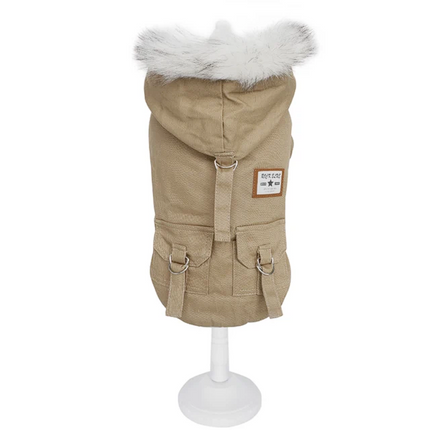 Ultra Modern French Bulldog Jacket - S / Khaki - Frenchie Complex Shop