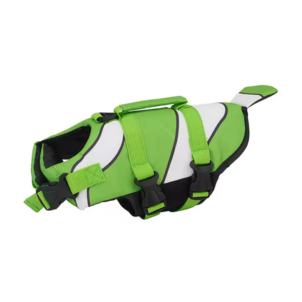 Fish French Bulldog Life Jacket - Green / XS - Frenchie Complex Shop