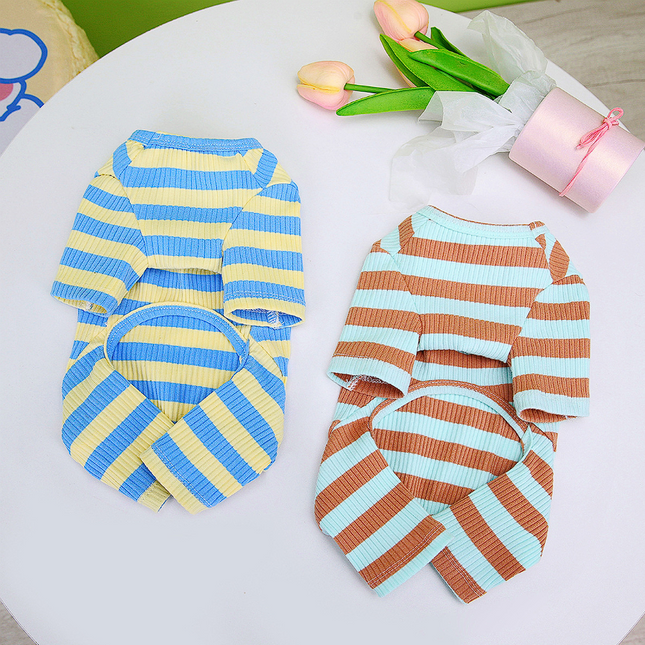 Striped French Bulldog Pyjamas - Frenchie Complex Shop