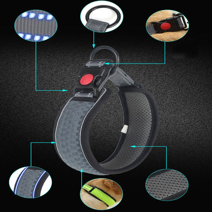 French Bulldog Reflective Collar - Black / XS - Frenchie Complex Shop