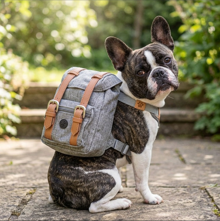 french bulldog jansport backpack FrenPort Portable Bag Airline-Approved Pet at school Silver French Bulldog Backpack -