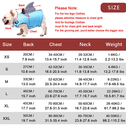 Shark Fin Frenchie Life Jacket - Frenchie Complex Shop