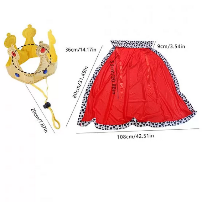 King Cloak French Bulldog Costume Set - Set - Frenchie Complex Shop