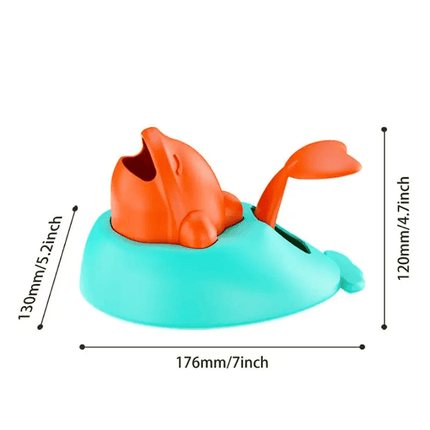 Interactive French Bulldog Toy – Puzzle Feeder & Treat Dispenser for Slow Eating - Blue - Frenchie Complex Shop