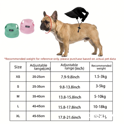 Breathable Outdoor French Bulldog Cap
