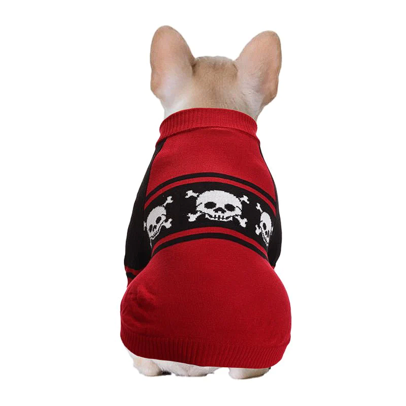 Skull French Bulldog Sweater - Frenchie Complex Shop