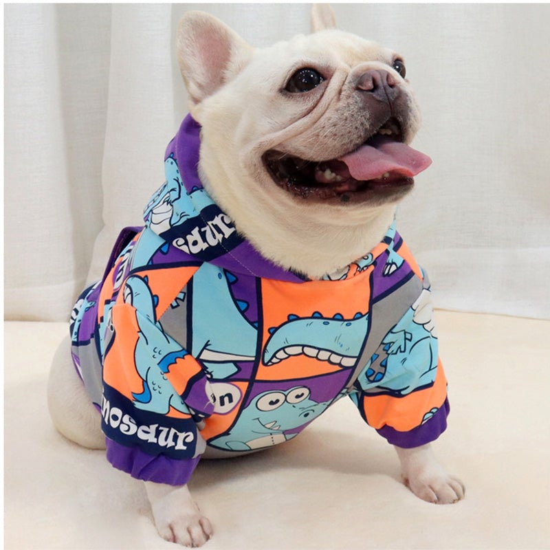 French Bulldog Dinosaur Hoodie Frenchie Complex