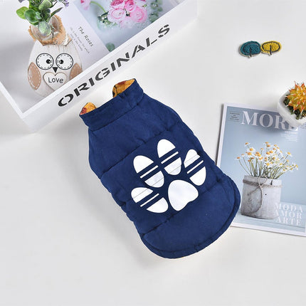 Reversible French Bulldog Jacket - Blue / XS - Frenchie Complex Shop