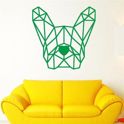 Wall French Bulldog Sticker - Green - Frenchie Complex Shop