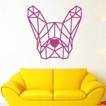 Wall French Bulldog Sticker - Purple - Frenchie Complex Shop