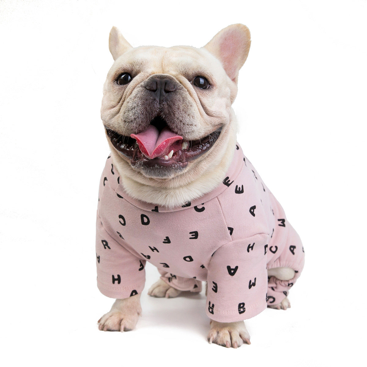 Cotton French Bulldog Pajama - S / Pink - Frenchie Complex Shop