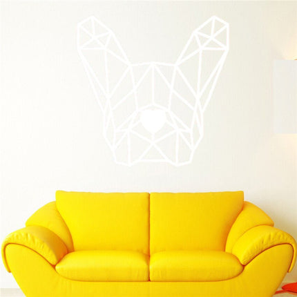 Wall French Bulldog Sticker - White - Frenchie Complex Shop