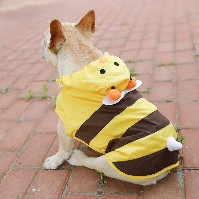 French Bulldog Bee Raincoat - Yellow / M - Frenchie Complex Shop