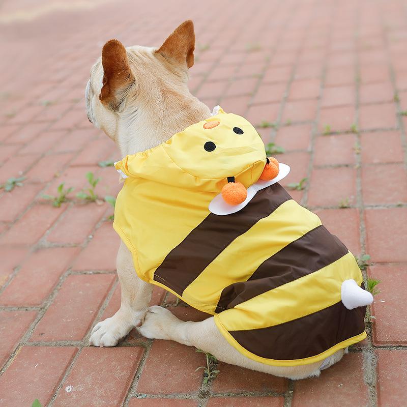 French Bulldog Bee Raincoat - Yellow / M - Frenchie Complex Shop