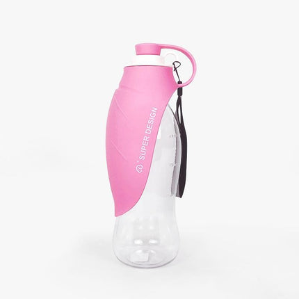 Dog Portable Water Bottle - Pink - Frenchie Complex Shop