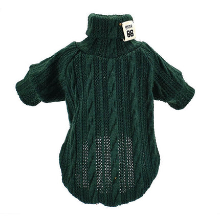 Warm Knitted French Bulldog Sweaters - Green / XS - Frenchie Complex Shop