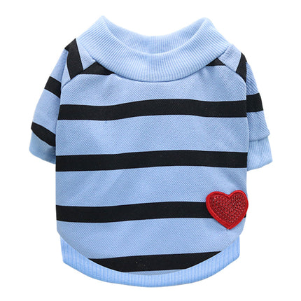 Heart French Bulldog Sweatshirt - Blue / S - Frenchie Complex Shop