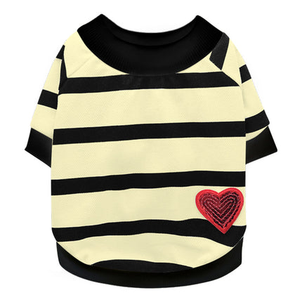 Heart French Bulldog Sweatshirt - Beige / S - Frenchie Complex Shop