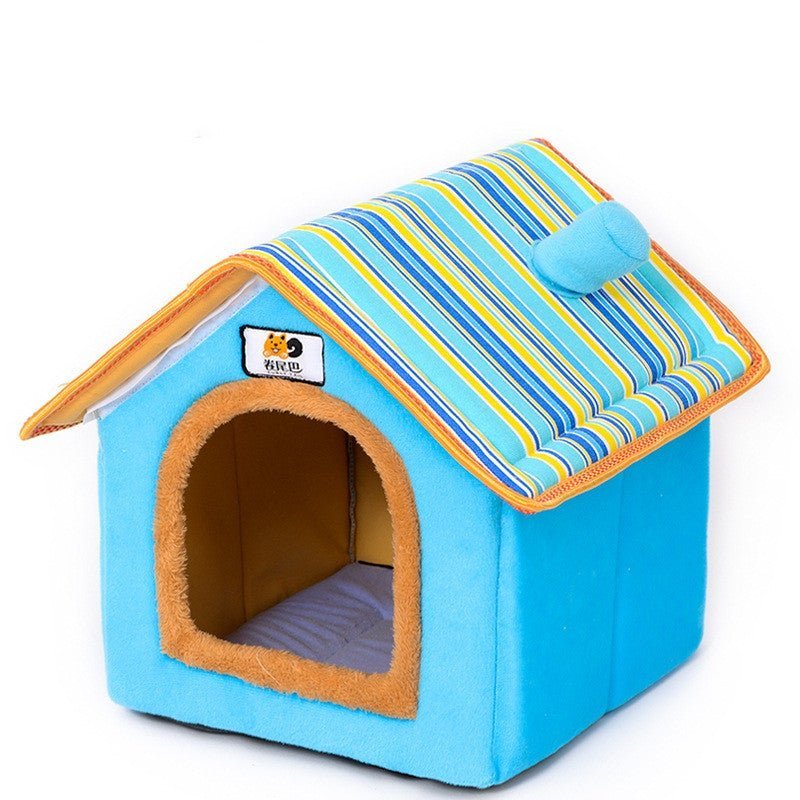 Colorful French Bulldog House - Blue / S - Frenchie Complex Shop