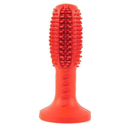 Frenchie Toothbrush Chew Toy - Red - Frenchie Complex Shop