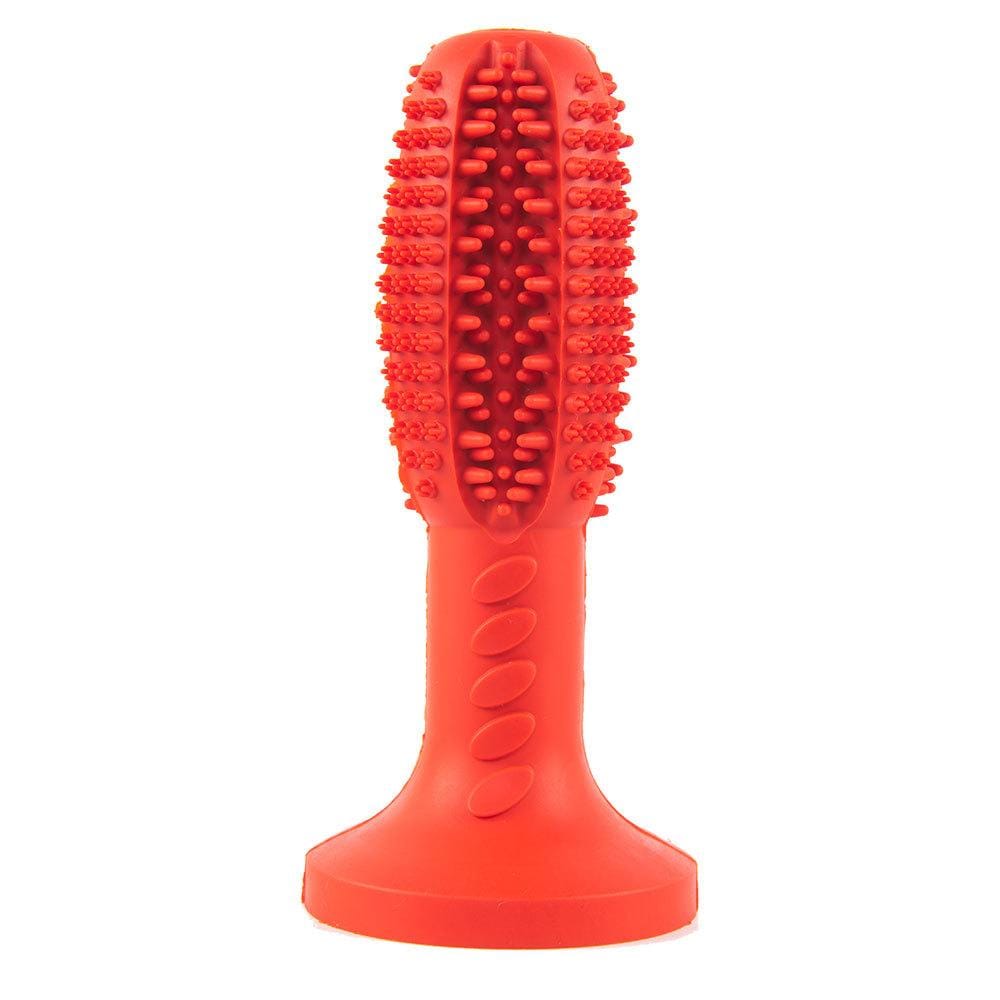 Frenchie Toothbrush Chew Toy - Red - Frenchie Complex Shop